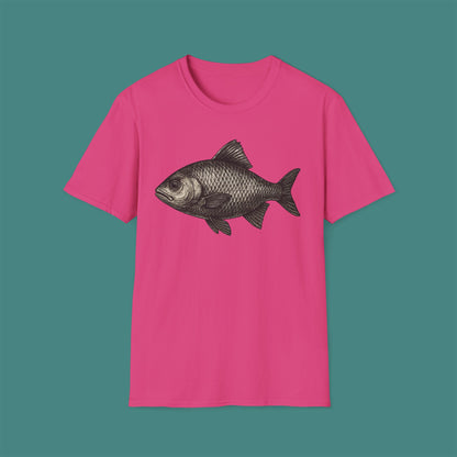 Vintage Etching Fish Unisex T-Shirt