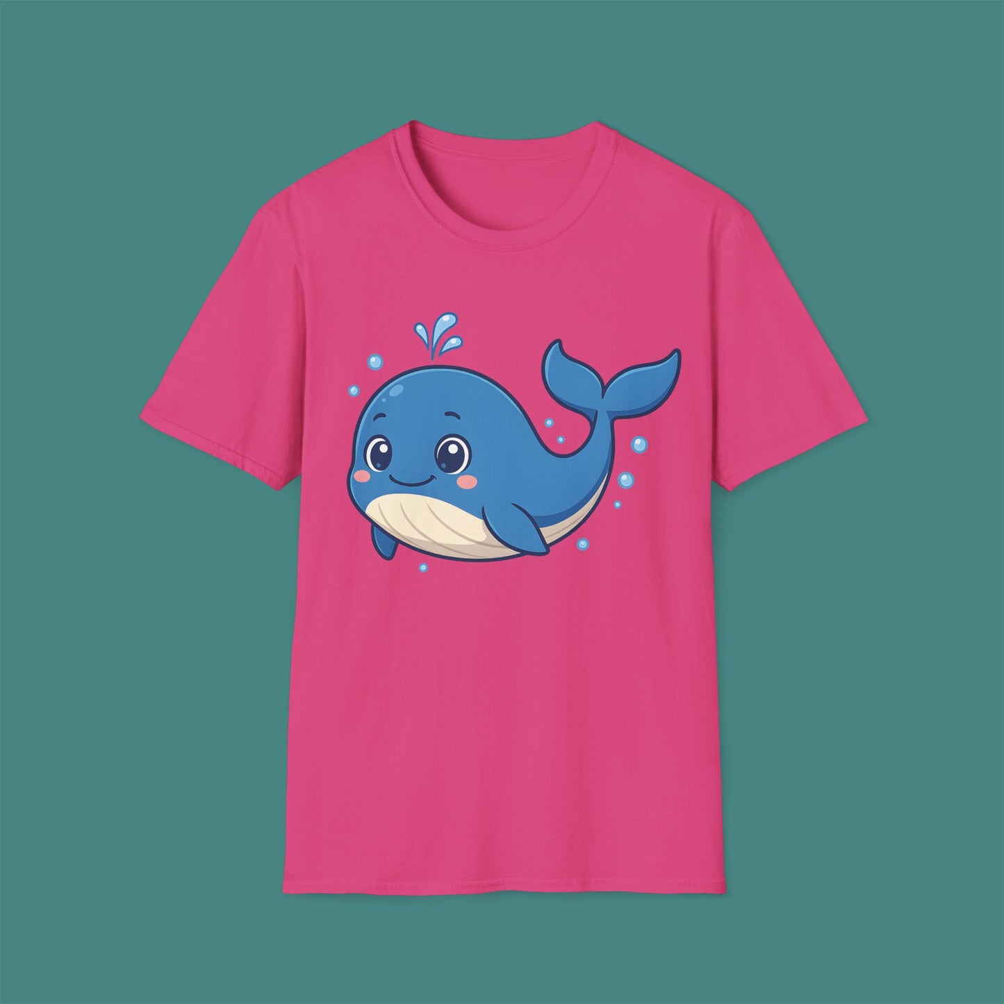 Cartoon Cute Whale Unisex T-Shirt