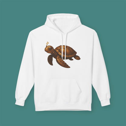 Steampunk Mechanical Turtle Fleece Unisex Hoodie