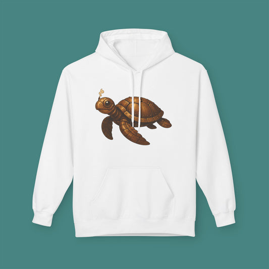 Steampunk Mechanical Turtle Fleece Unisex Hoodie