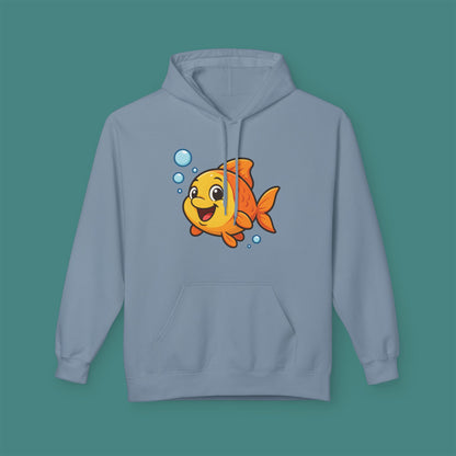 Cartoon Cute Fish Fleece Unisex Hoodie