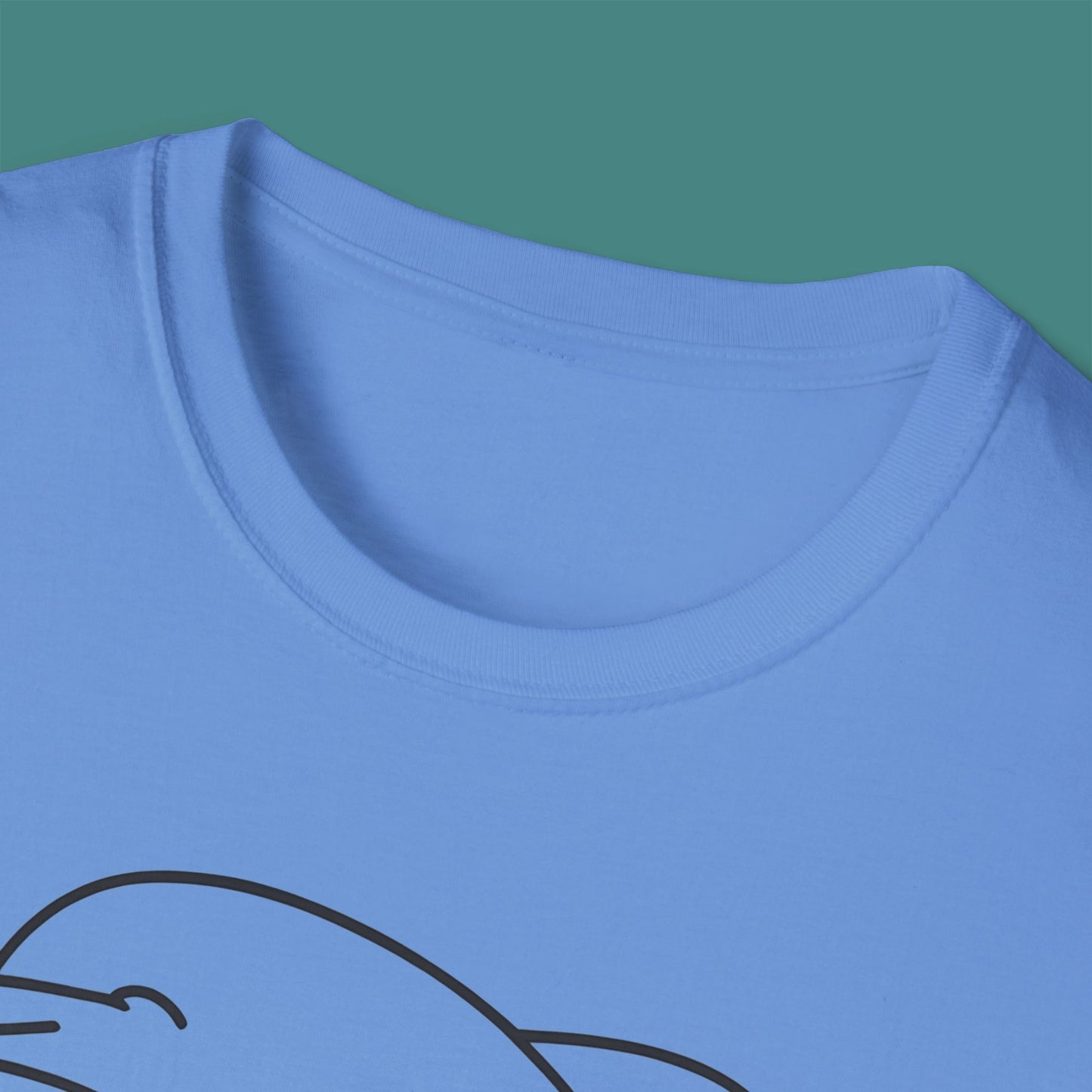 Minimalist Line Art Dolphin Unisex T-Shirt