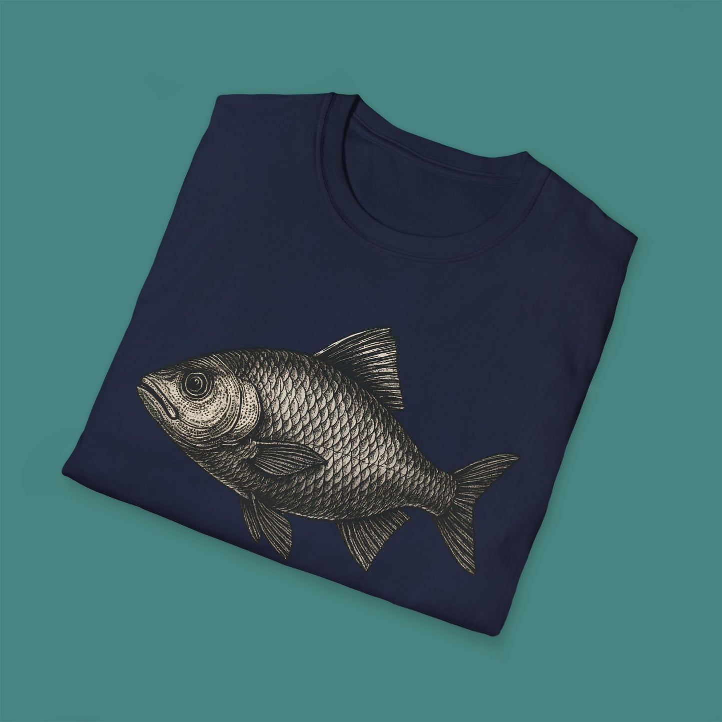 Vintage Etching Fish Unisex T-Shirt