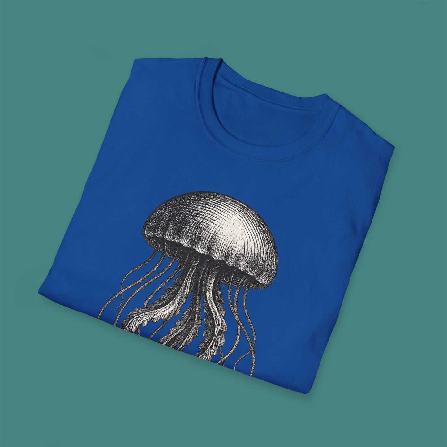 Vintage Etching Jellyfish Unisex T-Shirt