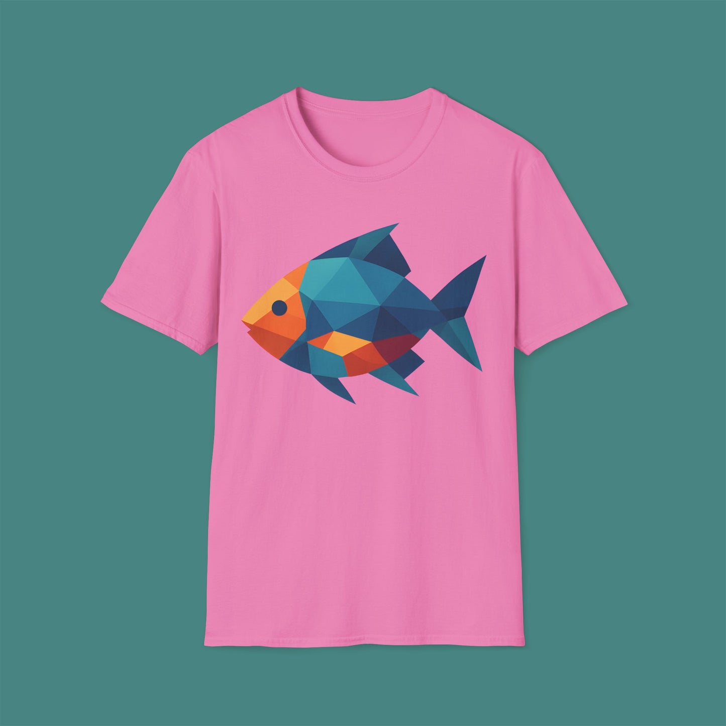Geometric Polygon Fish Unisex T-Shirt