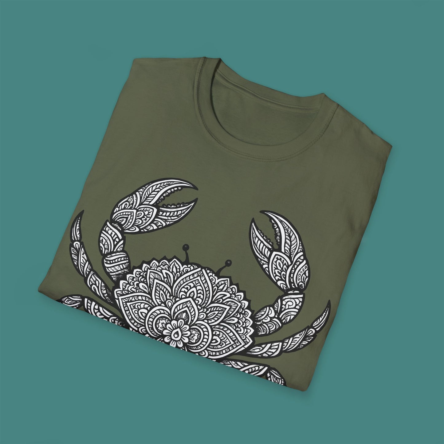 Intricate Mandala Crab Unisex T-Shirt